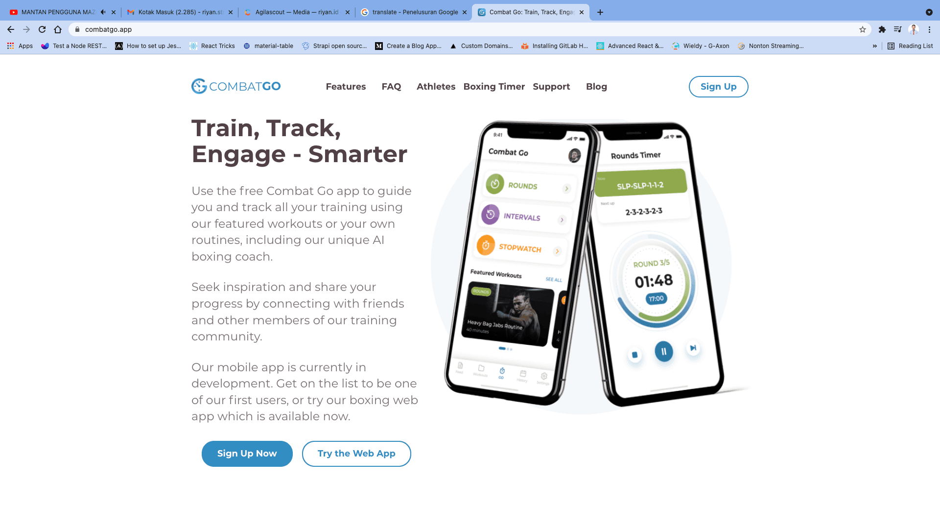 CombatGo (Timer Tinju dan Virtual Combo Coach)
